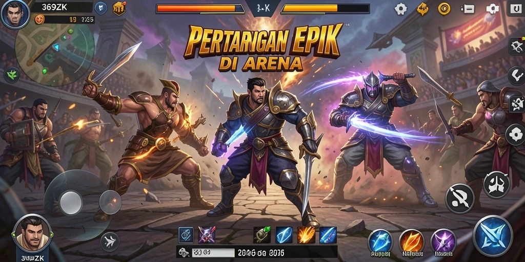 Gameplay seru di 369ZK dengan aksi pertarungan yang mendebarkan.