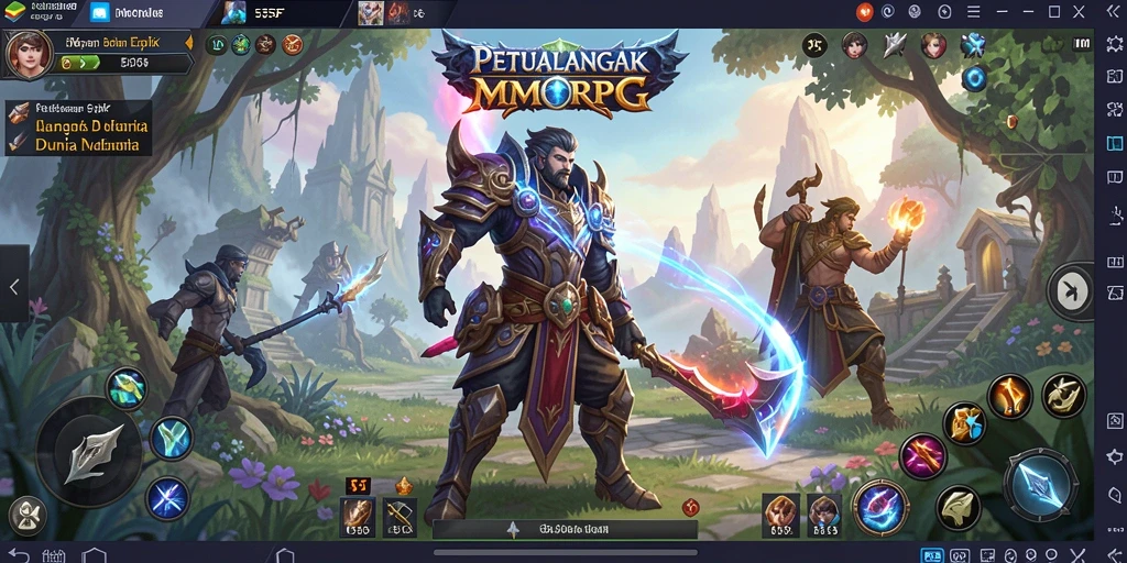 Tampilan gameplay menakjubkan dalam dunia fantastis 555F.