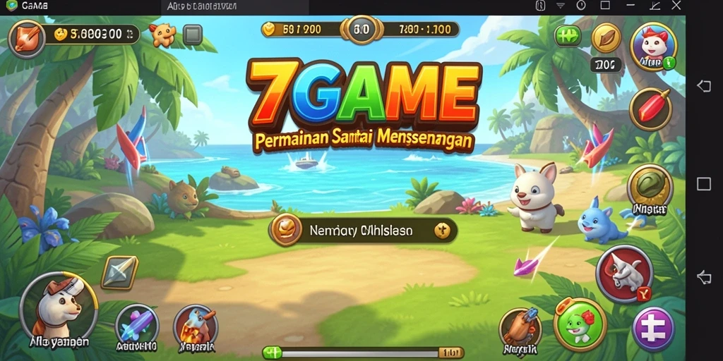 Tangkapan layar 7GAME menampilkan aksi seru dalam permainan Casual.