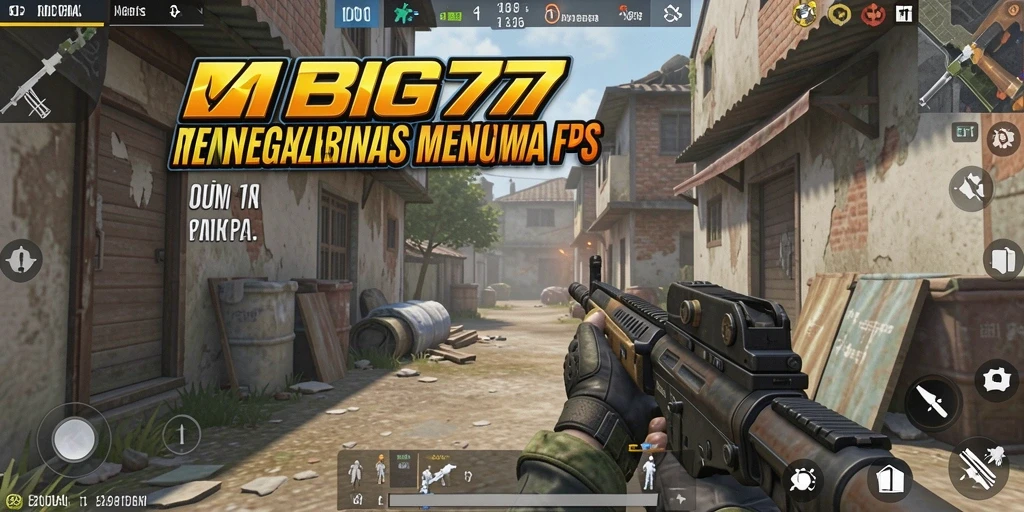 Tangkapan layar menampilkan aksi seru gameplay FPS BIG77.