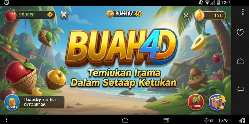 Tampilan screenshot BUAH4D yang menampilkan gameplay menarik dari permainan musik.