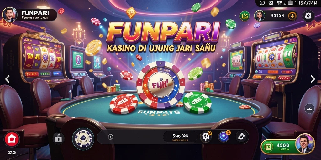 Tampilan gameplay Kasino yang menakjubkan di FUNPARI.