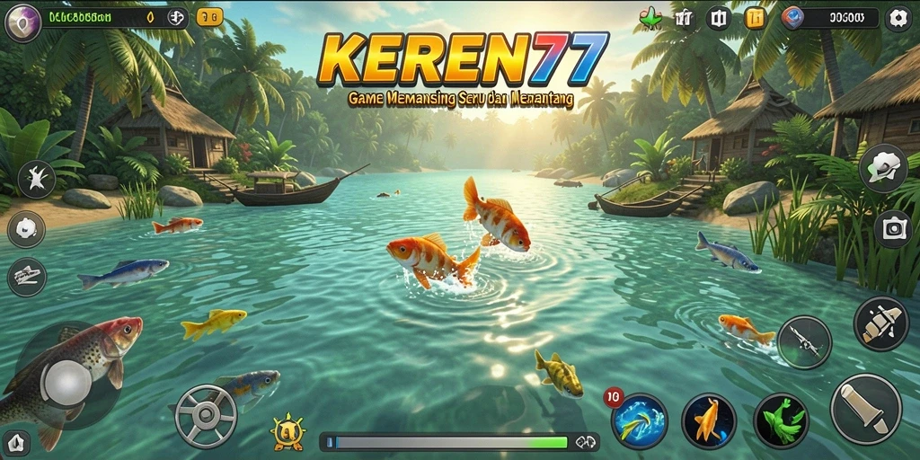 Gameplay memancing KEREN77 yang menantang dan menyenangkan.