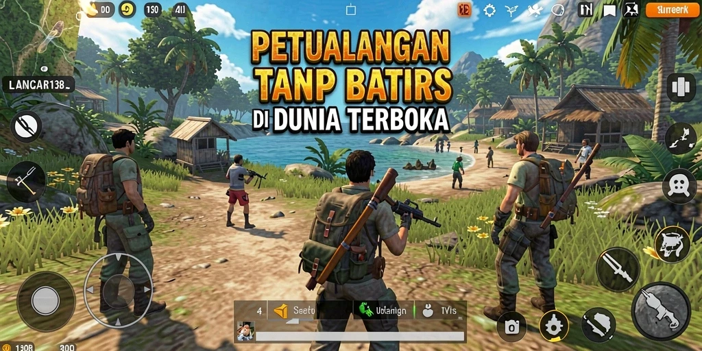 Screenshot menampilkan gameplay LANCAR138 yang penuh aksi di dunia terbuka.