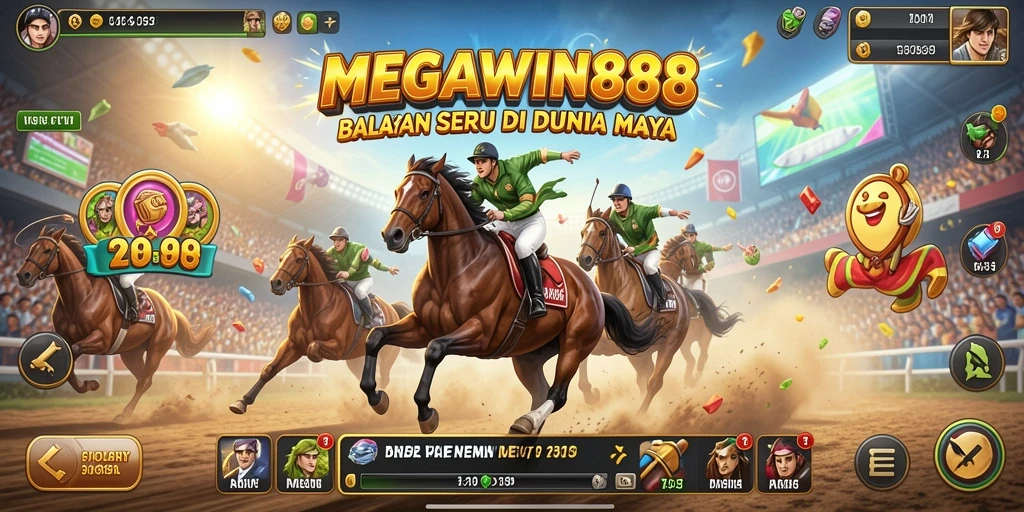 Gameplay balapan seru dan mendebarkan di MEGAWIN888.