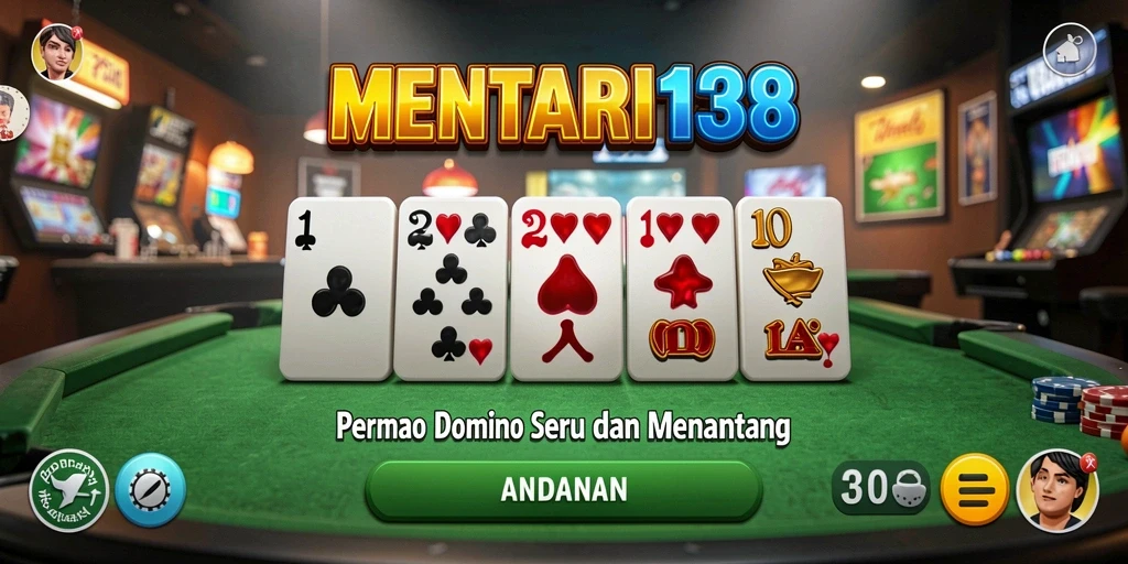 Gameplay Domino MENTARI138 yang seru dan menarik.