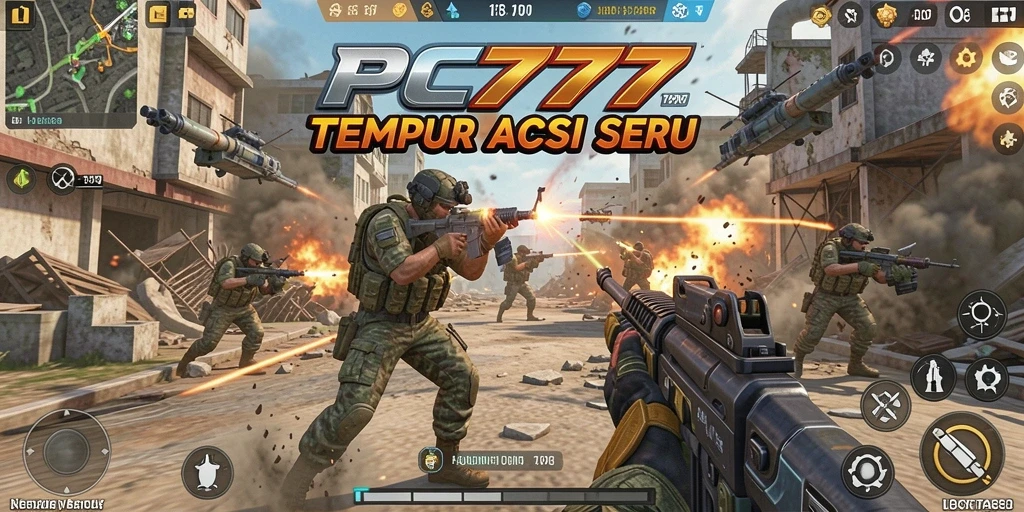 Gameplay seru PC777 dalam aksi TPS yang mendebarkan.