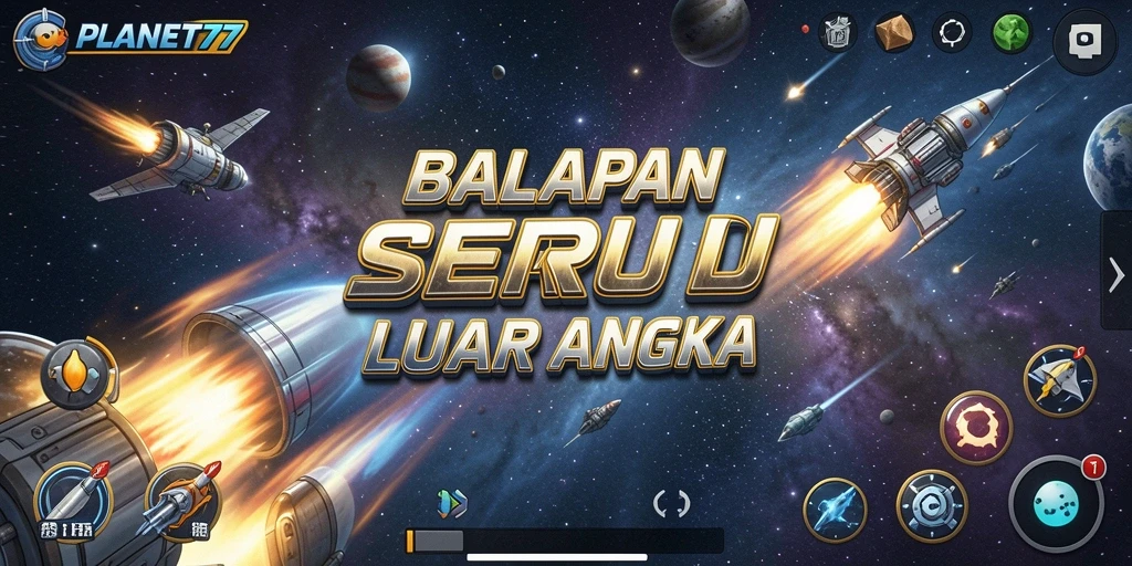 Tampilkan gameplay balapan seru di luar angkasa dengan kendaraan futuristik.