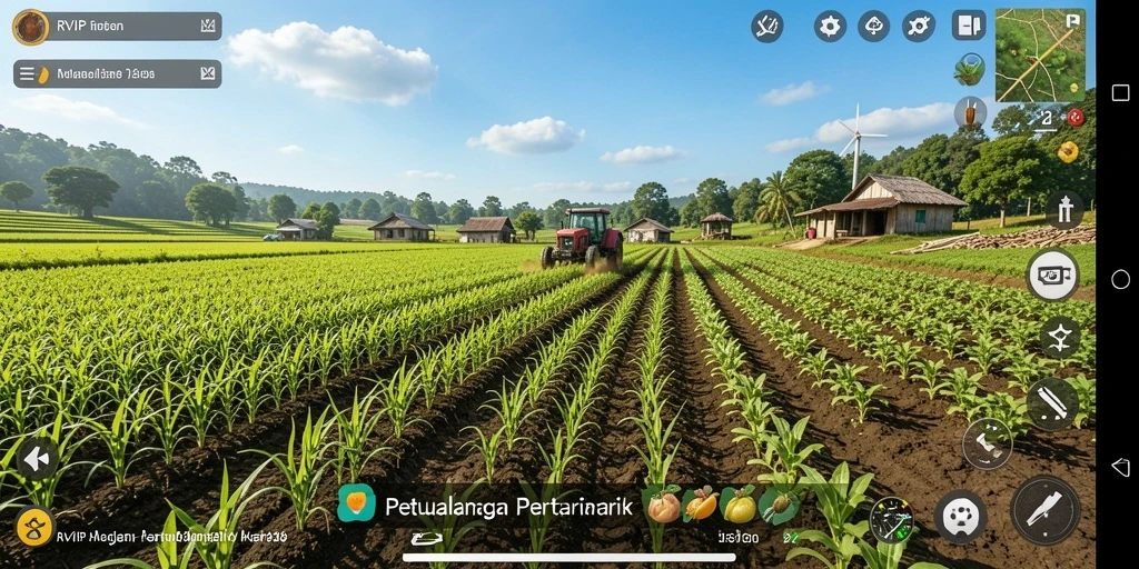 Tampilan gameplay RVIP yang penuh warna dan interaktif.