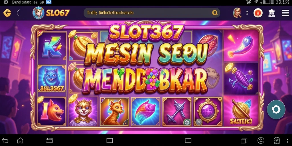 Tampilan gameplay Slot yang menarik dengan banyak opsi wagering.