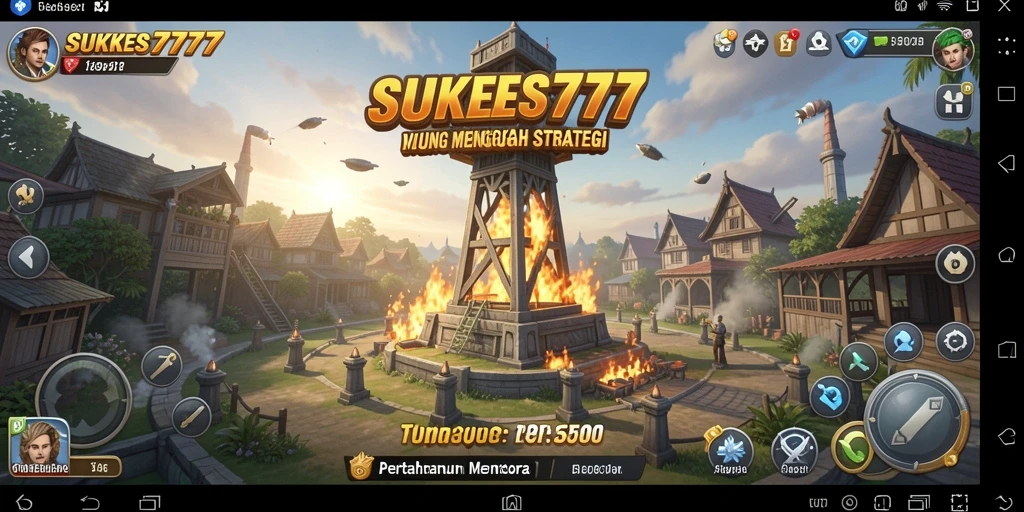 Tangkapan layar dari gameplay SUKSES777 yang penuh aksi Tower Defense.