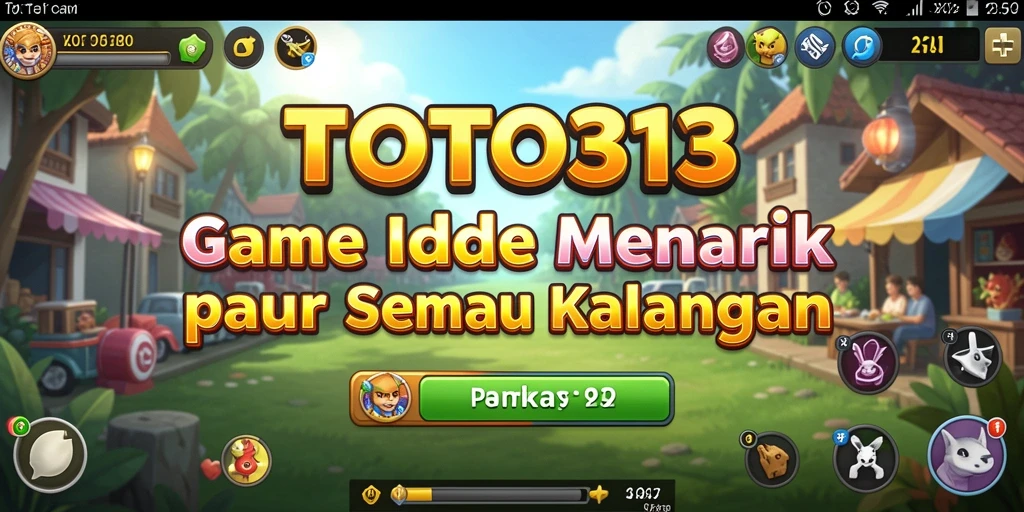 Tampilan gameplay seru dari TOTO313 yang penuh warna dan aksi Idle.
