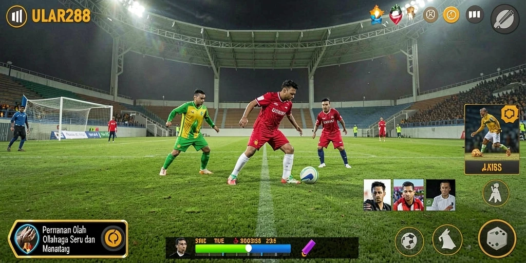 Tampilan gameplay seru dalam ULAR288 yang mengedepankan olahraga.