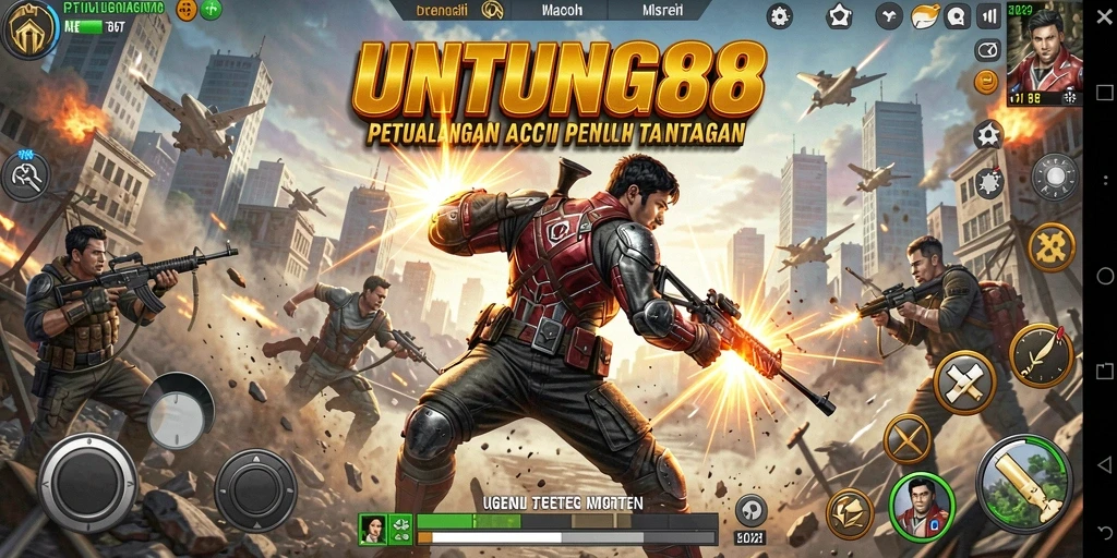 Tangkapan layar UNTUNG88 menampilkan aksi pertempuran yang mendebarkan dan karakter yang kuat.